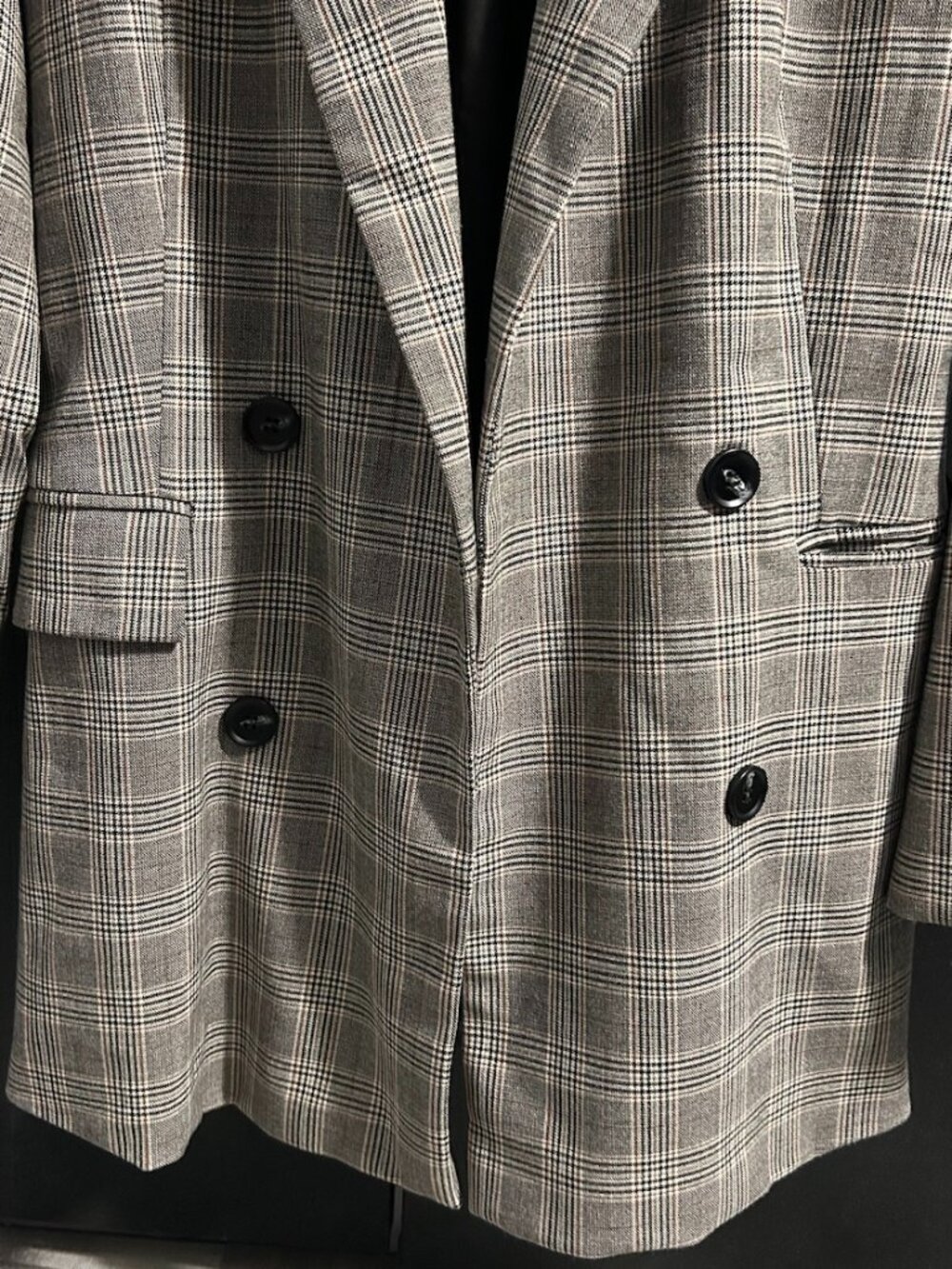 Rachel Zoe Plaid Double Breasted OPEN FRONT Blazer Office Academia Women's S - Picture 3 of 12